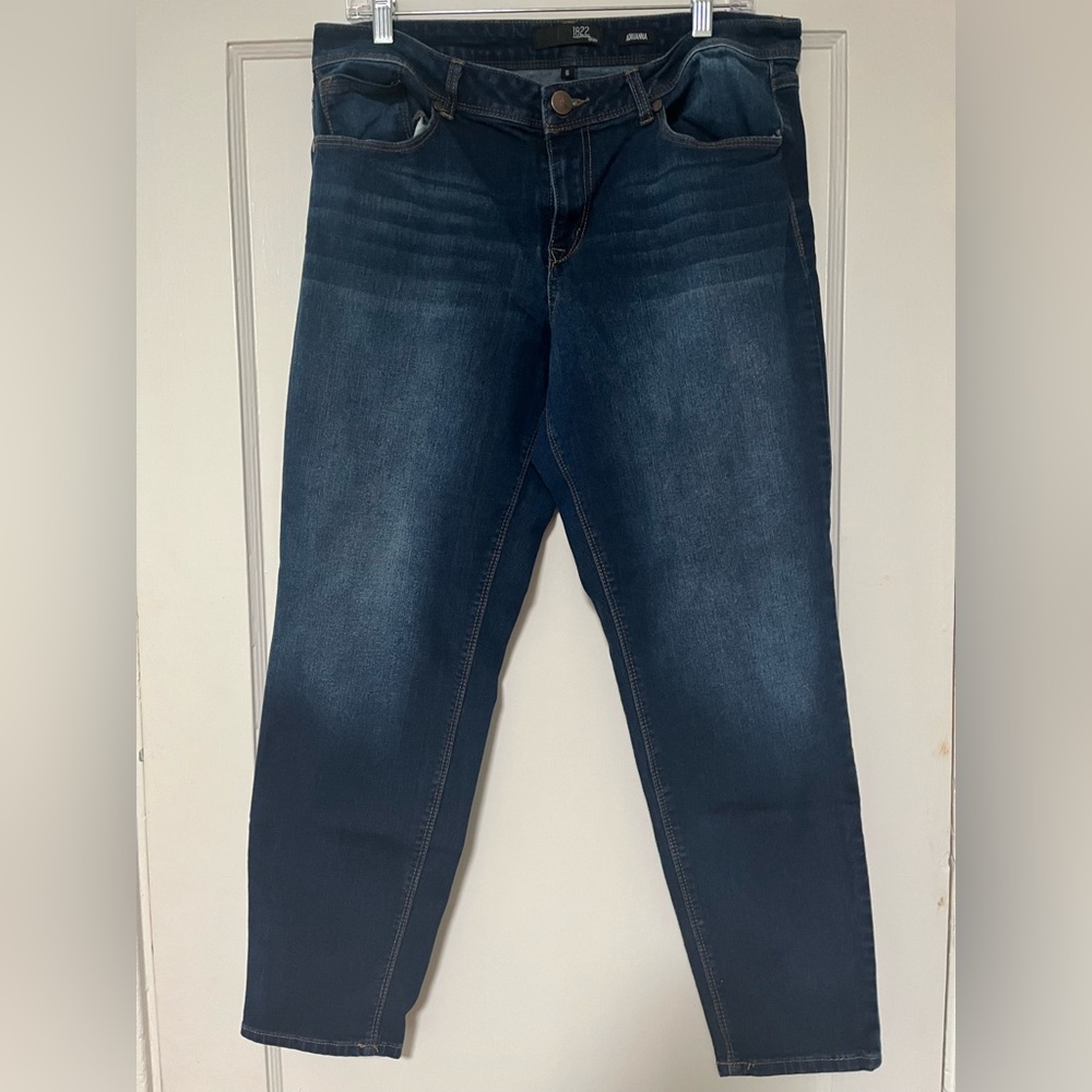 1822 Denim Women's Straight Leg Jeans - Dark Blue
